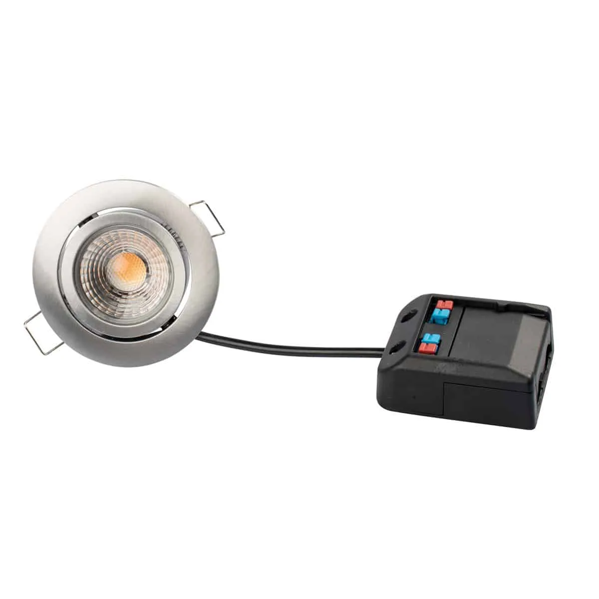 Claudia Loop Minispot 65mm IP44 Dim 930 Borstad aluminium