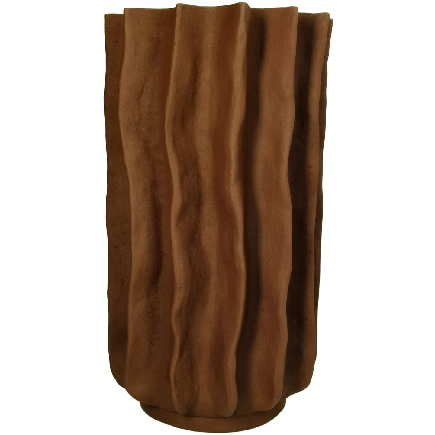 Kersten Vase Polyresin, Braun H: 38 cm | Schubiger Möbel