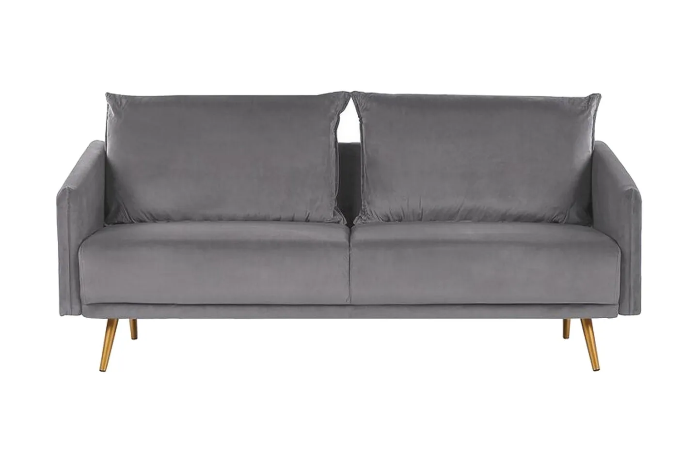 Maurana 3-sits Soffa - Sammet/Grå