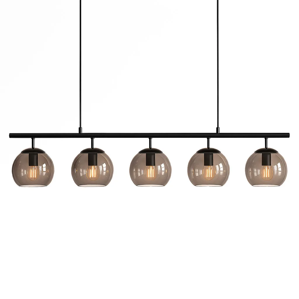 Nordic Lighting - Globi 5 120cm - Taklampa - Svart/Rökfärgad