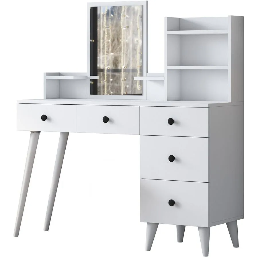 Schminktisch Uyumak weiss Melamin B 125 T 40 cm