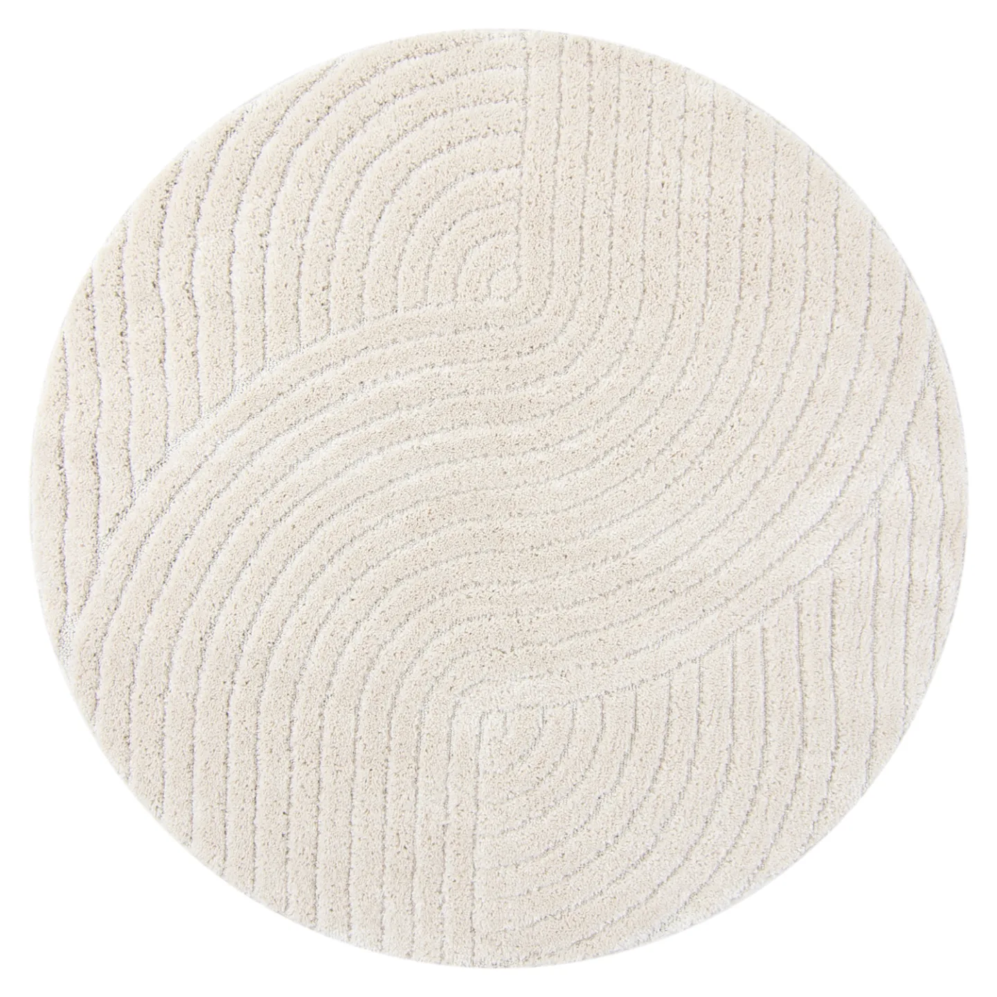 Runde tepper - Wendy (offwhite) (Størrelse: Ø 120 cm)