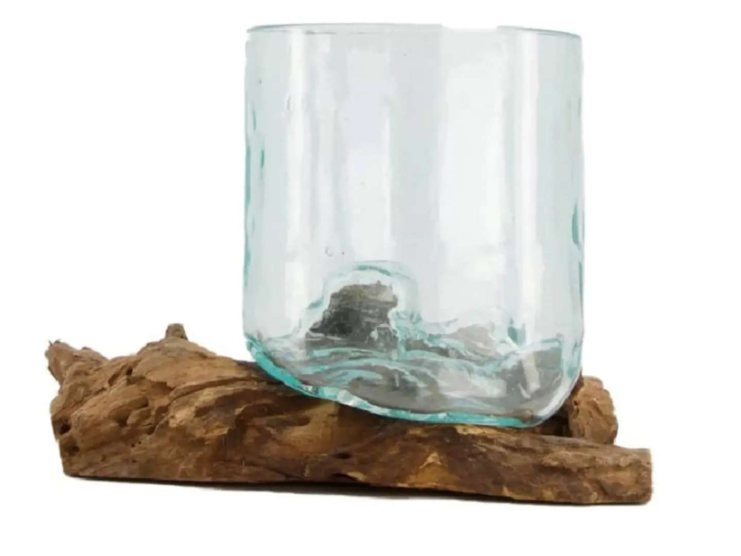 Decofinder Vase Wurzel mit Glas H: 16 cm | Schubiger Möbel