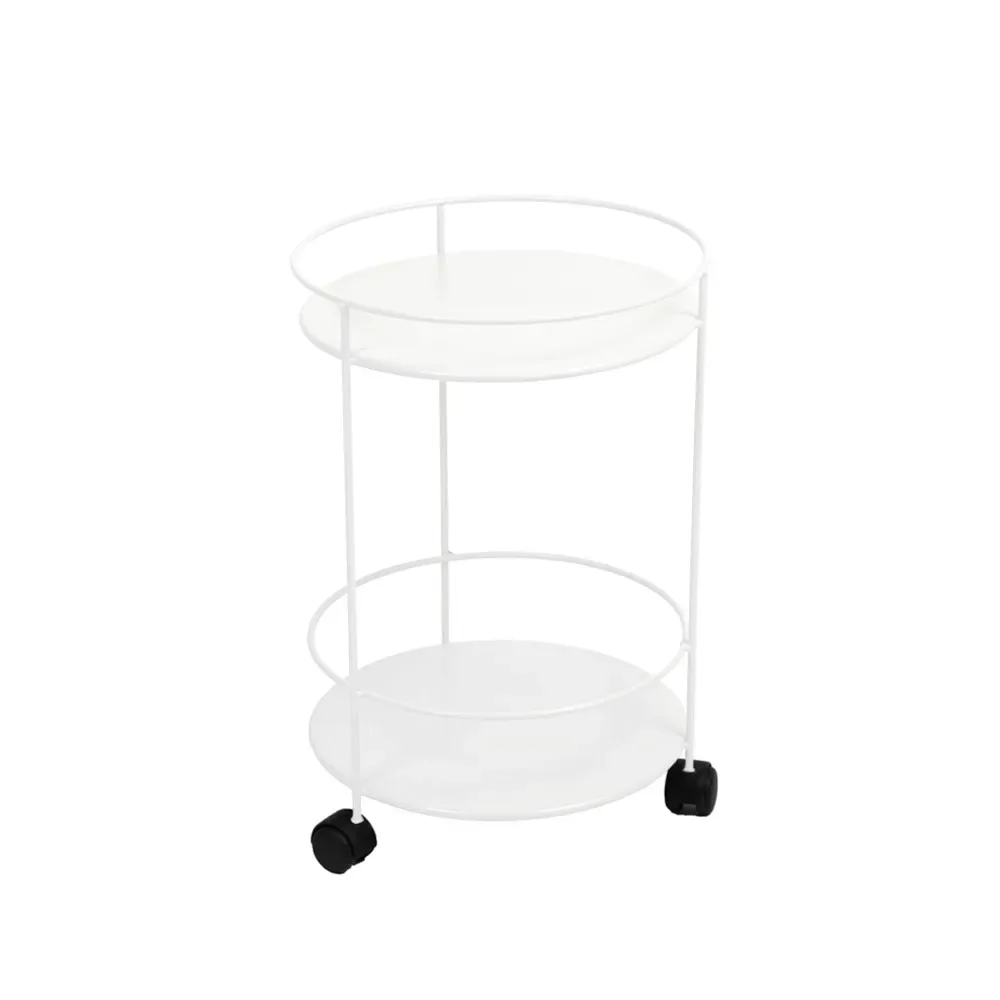 Fermob Guinguette sidobord med hjul Cotton white (vit)