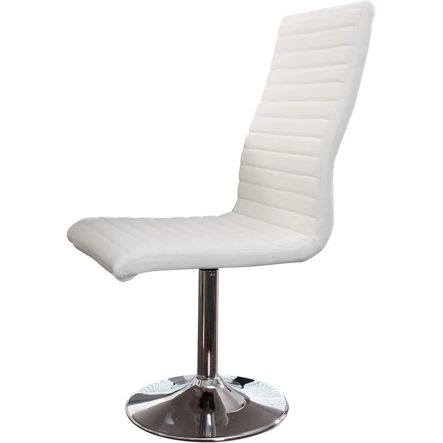 Stuhl Clay weiss Textilleder