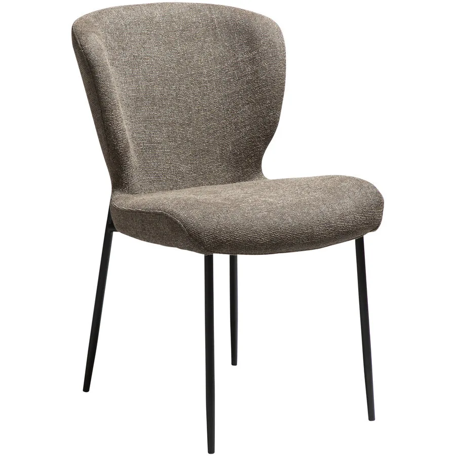 DAN-FORM Stuhl 2er-Set Glory Brown Stoff