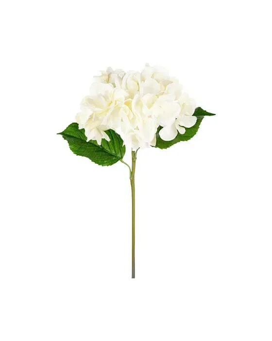 Kunstig Hortensia stilk hvid
