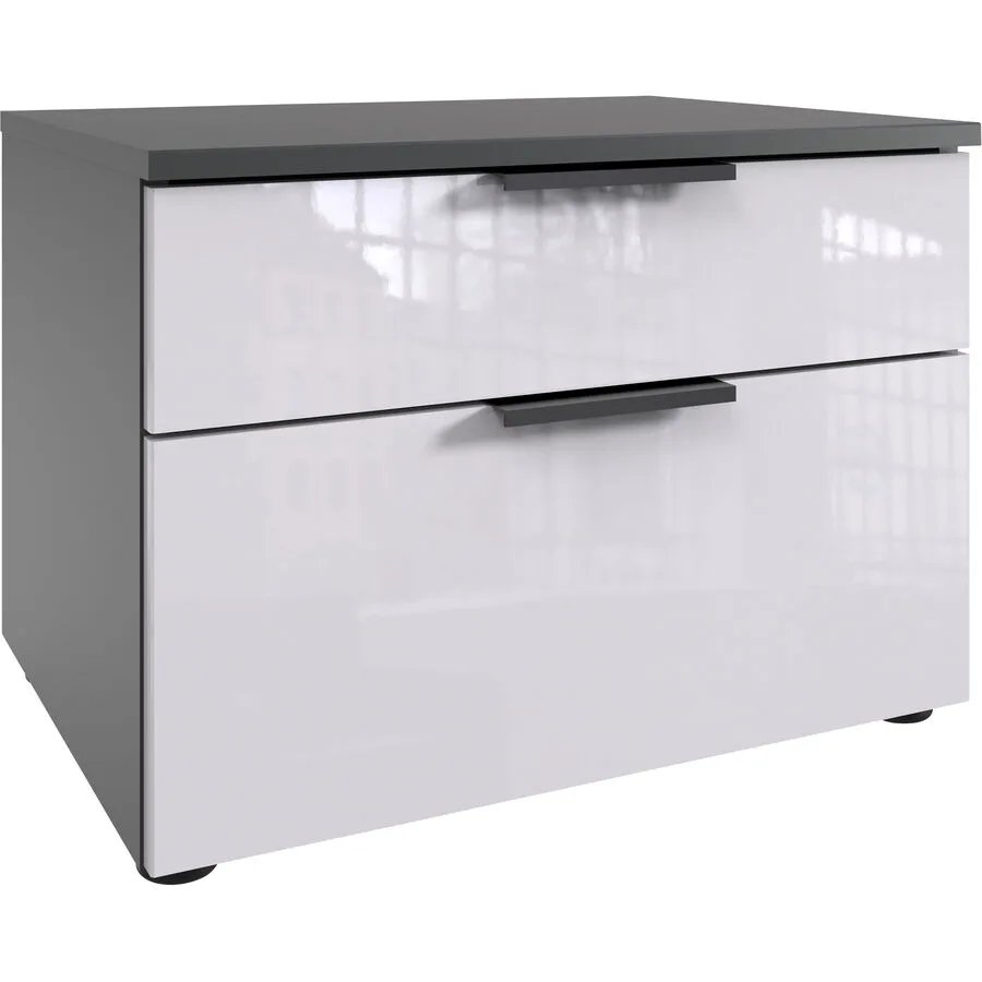 Kommode Sanko Weiss/graphit Holzwerkstoff B 54 H 39 cm