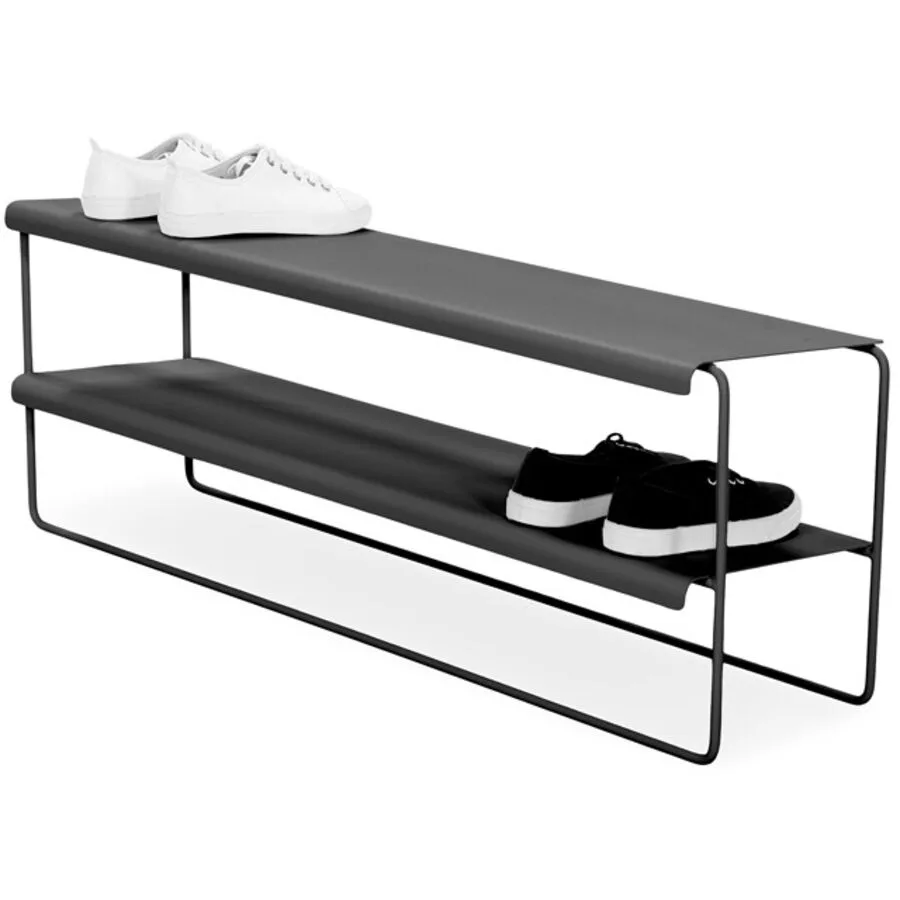Spinder Design Schuhregal Skadi Schwarz Stahl 103 cm 38 cm