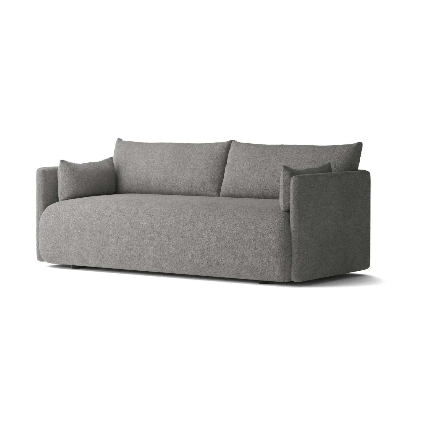 Audo Copenhagen Offset soffa 2-sits Audo Bouclé 16 Dark grey