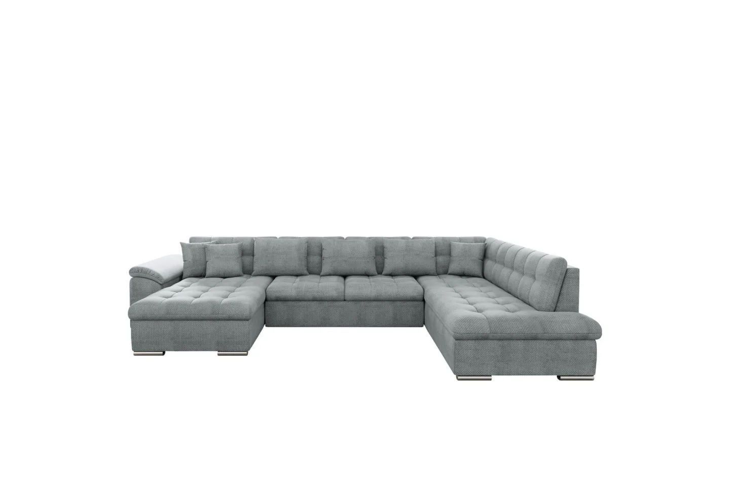 Dynir Soffa med Divan och Schäslong 4-sits - Grå