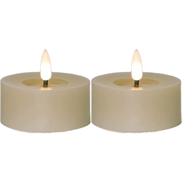 Star Trading - LED Värmeljus Flamme Flow - Batteriljus - Beige