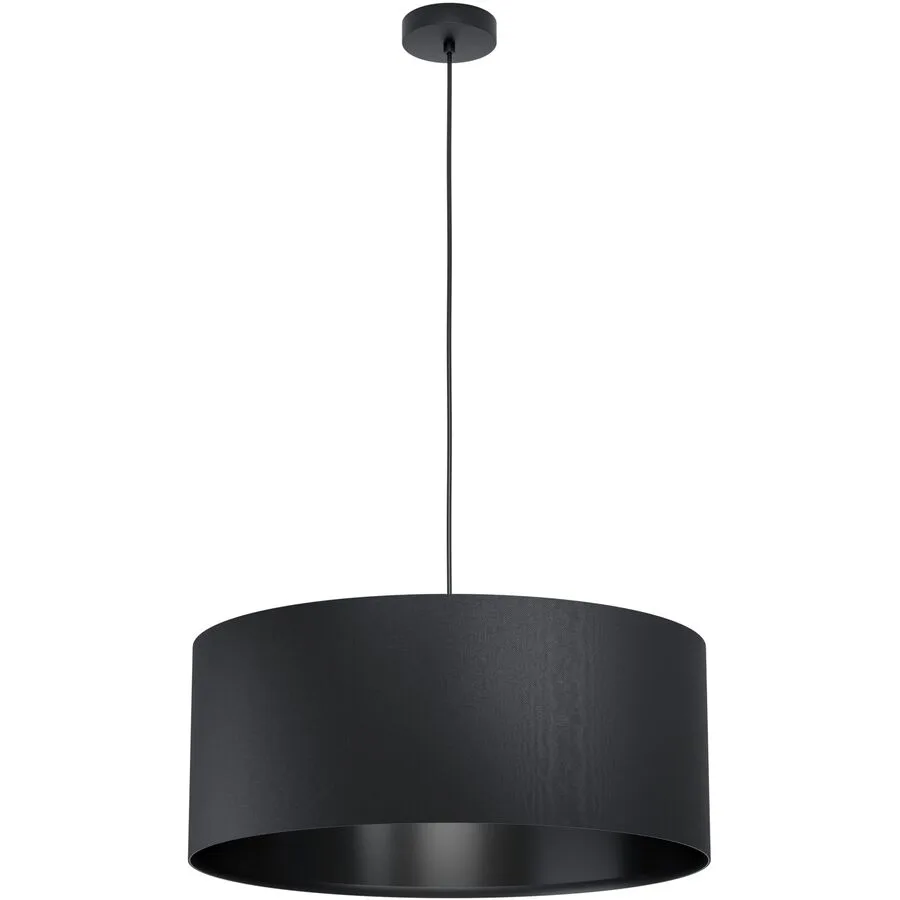 Eglo Pendellampe Maserlo 1 Schwarz Stahl 53 cm 110 cm