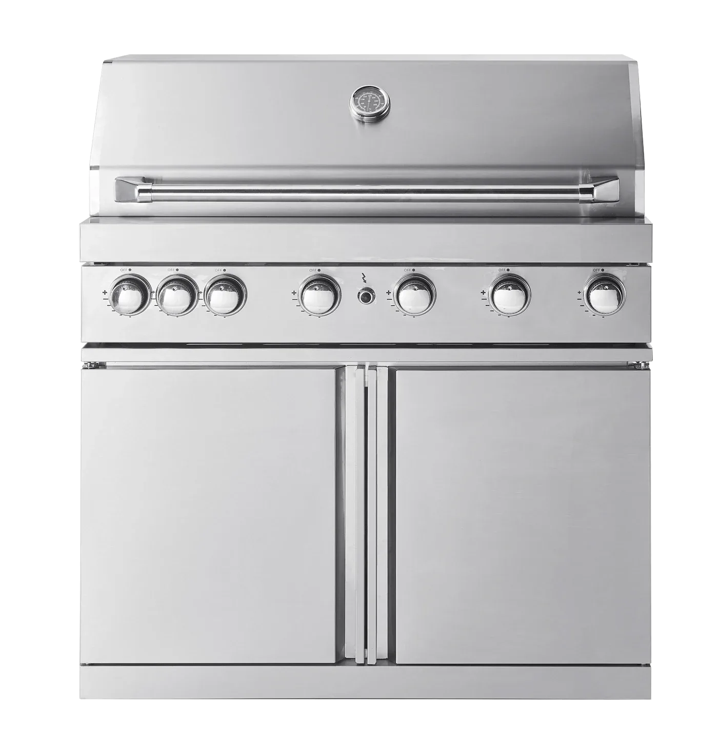 Stainless Collection - Freistehender Gasgrill mit 6 Brennern und Infrarotbrenner