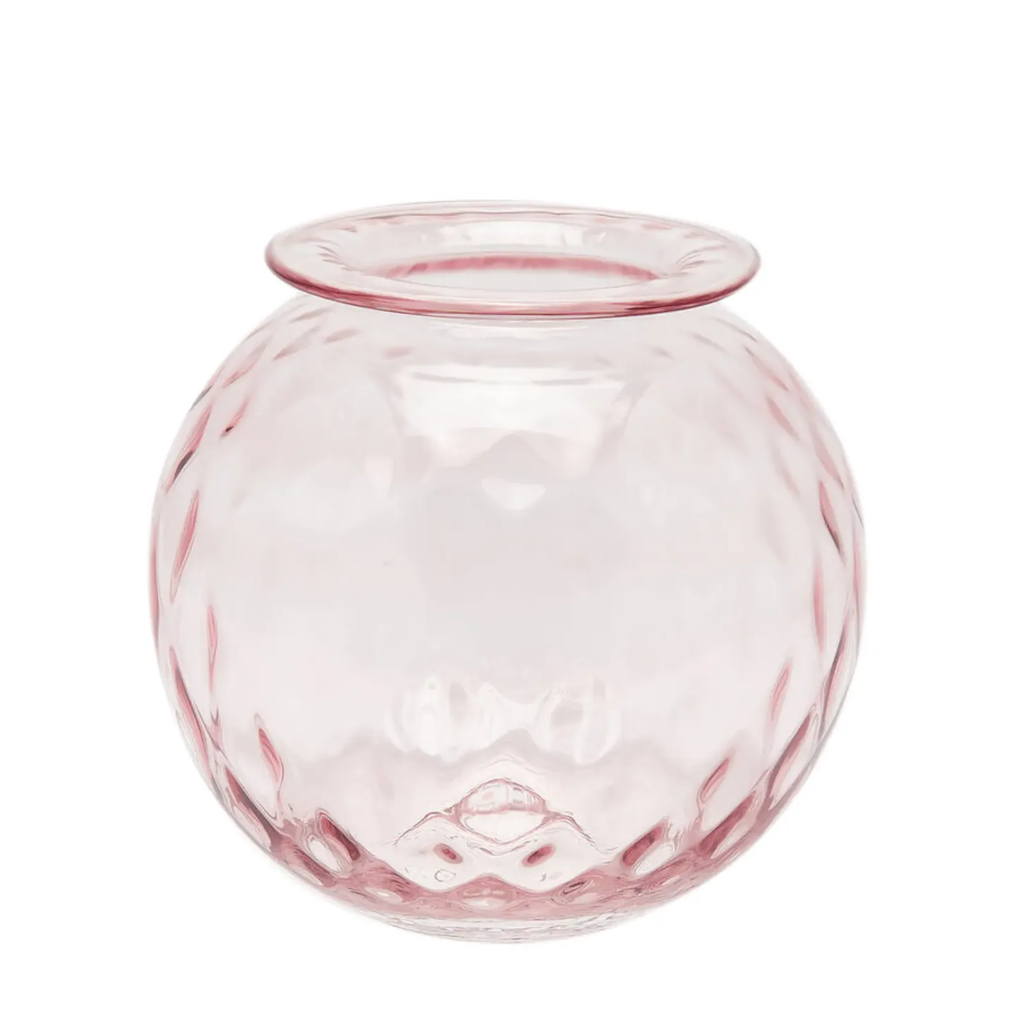 Edg Vase Opium Glas H: 24 cm Rosa | Schubiger Möbel