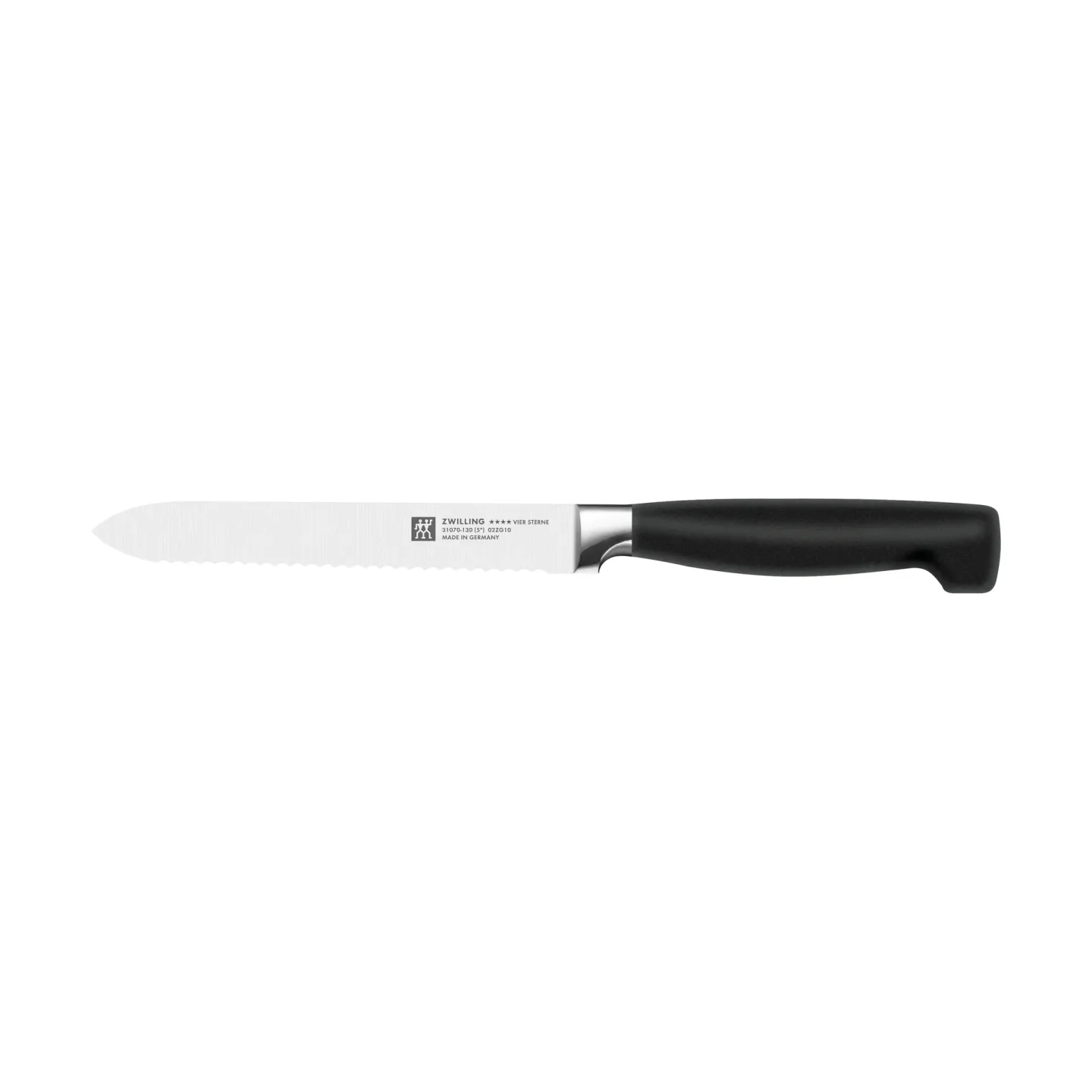 Zwilling Zwilling Four Star gezacktes Allzweckmesser 13 cm Schwarz-Edelstahl