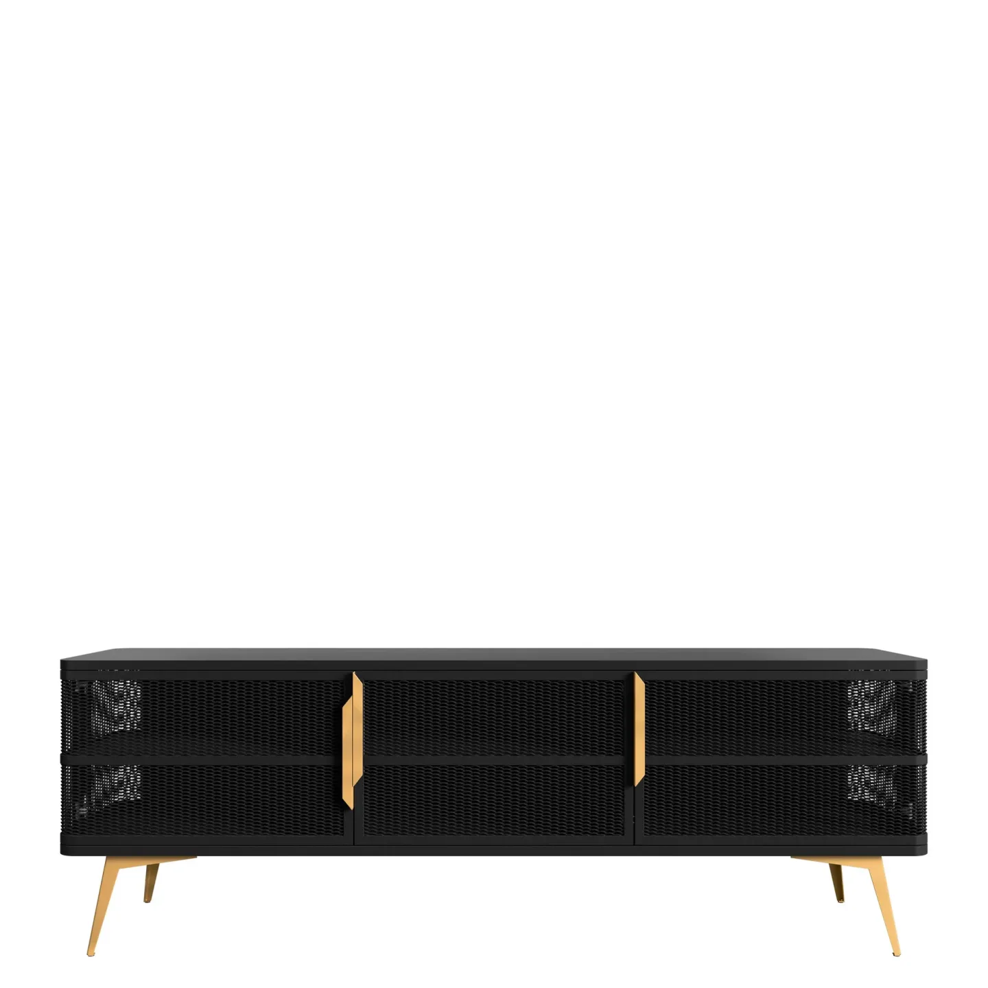 Mireva Tv-bänk 180 cm - svart, guld