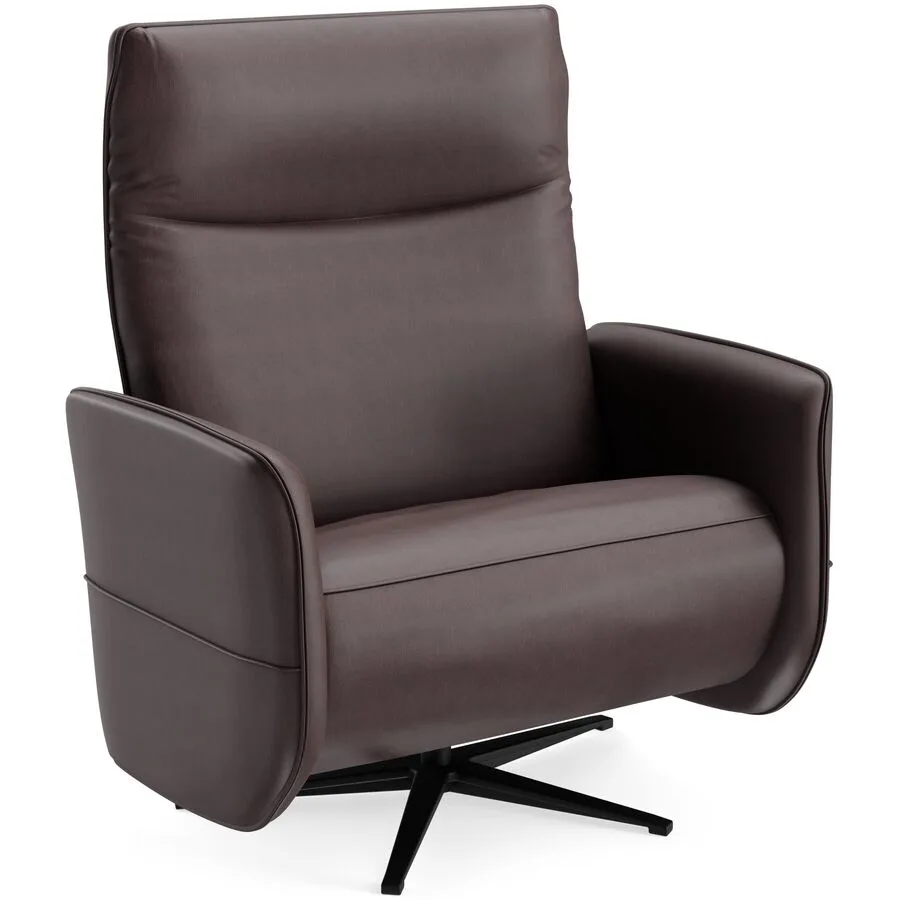 Relaxsessel Lidja Tabak Leder T 170 B 104 H 112 cm - Möbel Konfigurator: Traummöbel individuell zusammenstellen