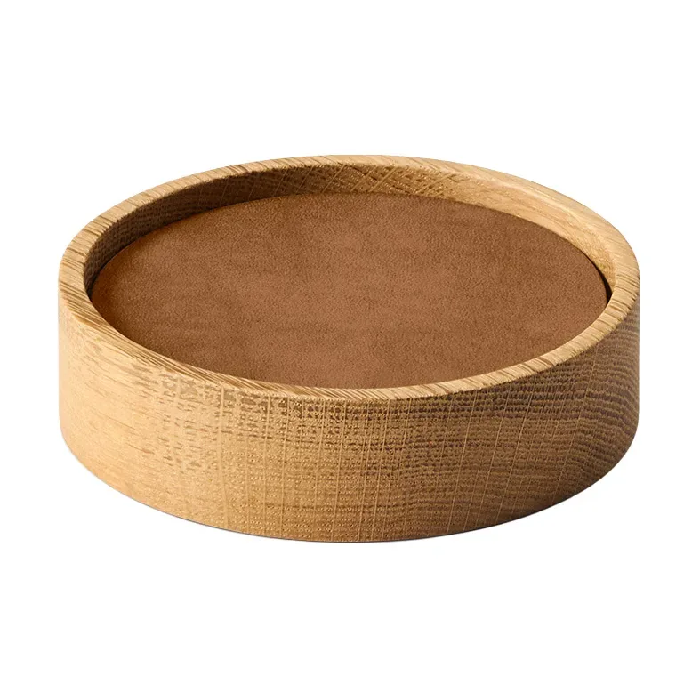 LIND DNA Wood Box Glasuntersetzer Set Nature-oak, Kreis, S, Nupo nature, 9-teilig