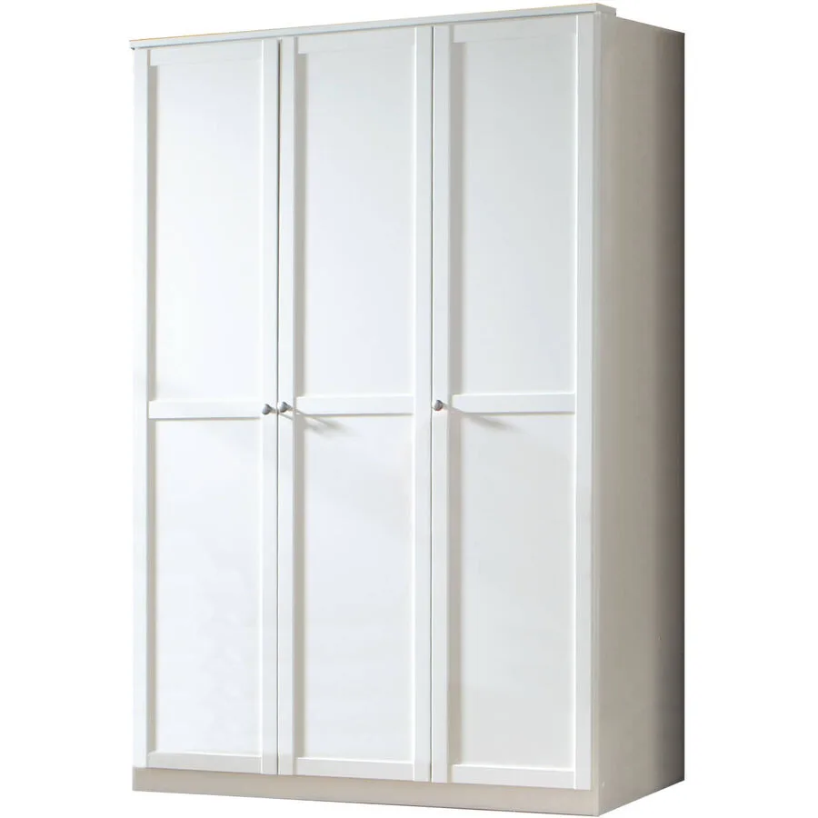 Kinderkleiderschrank Birgit Dekor weiss Holzwerkstoff B 135 cm