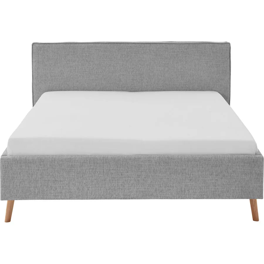 Bett Lina blue fog Polyester 160 x 200 cm