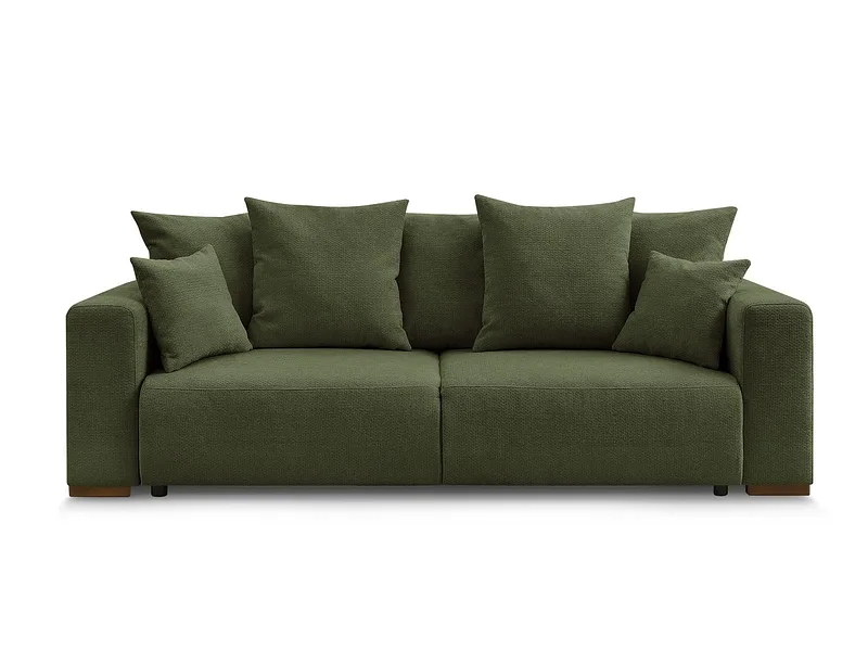 3er Sofa BOBOCHIC SIDONIE Stoff chiniert grün