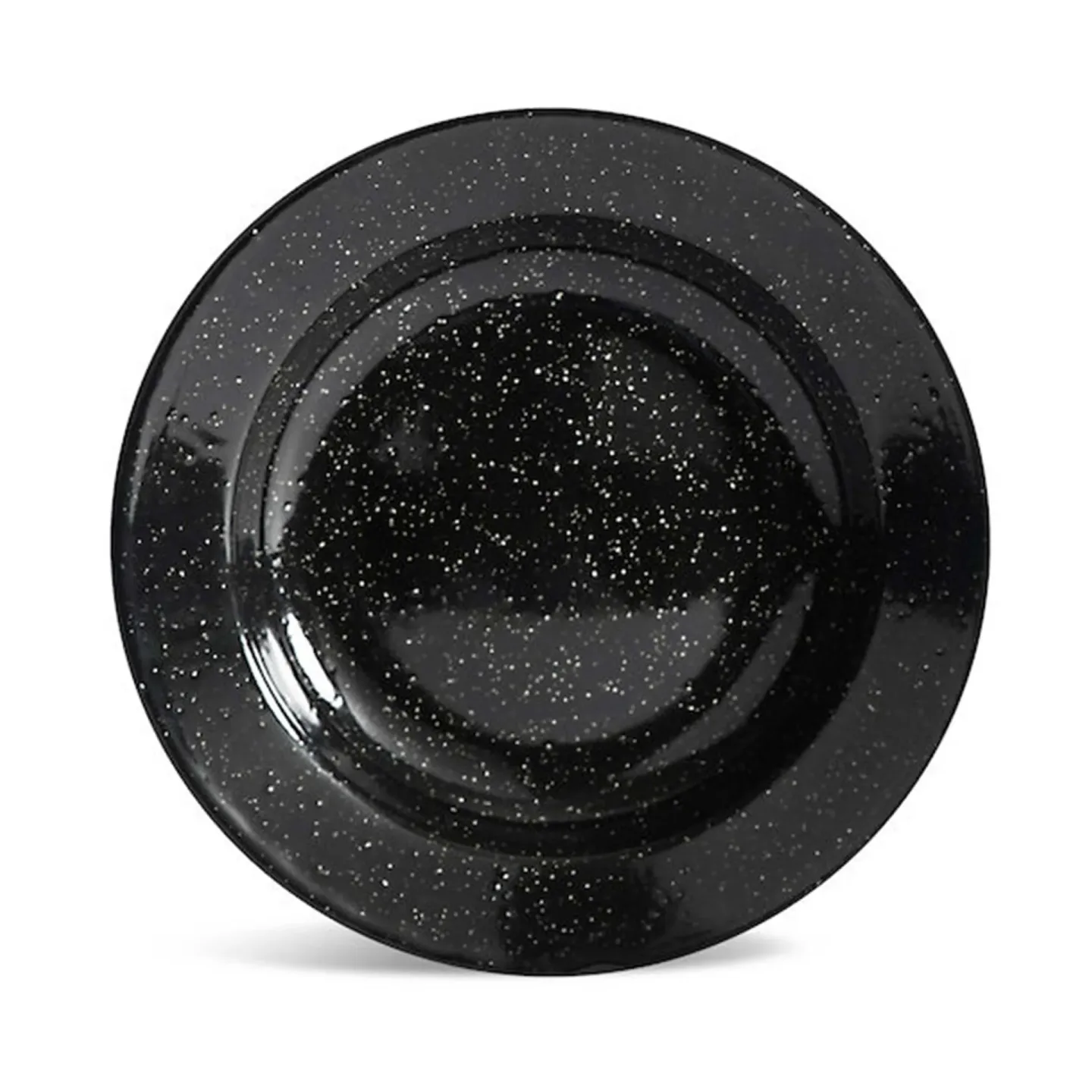 Sagaform Doris Emailleteller Ø20cm Schwarz