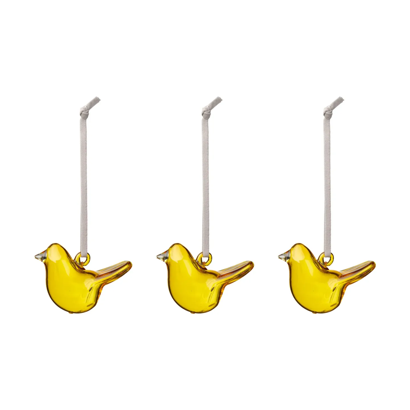 Iittala Iittala glasfågel Gul, mini, 3-pack