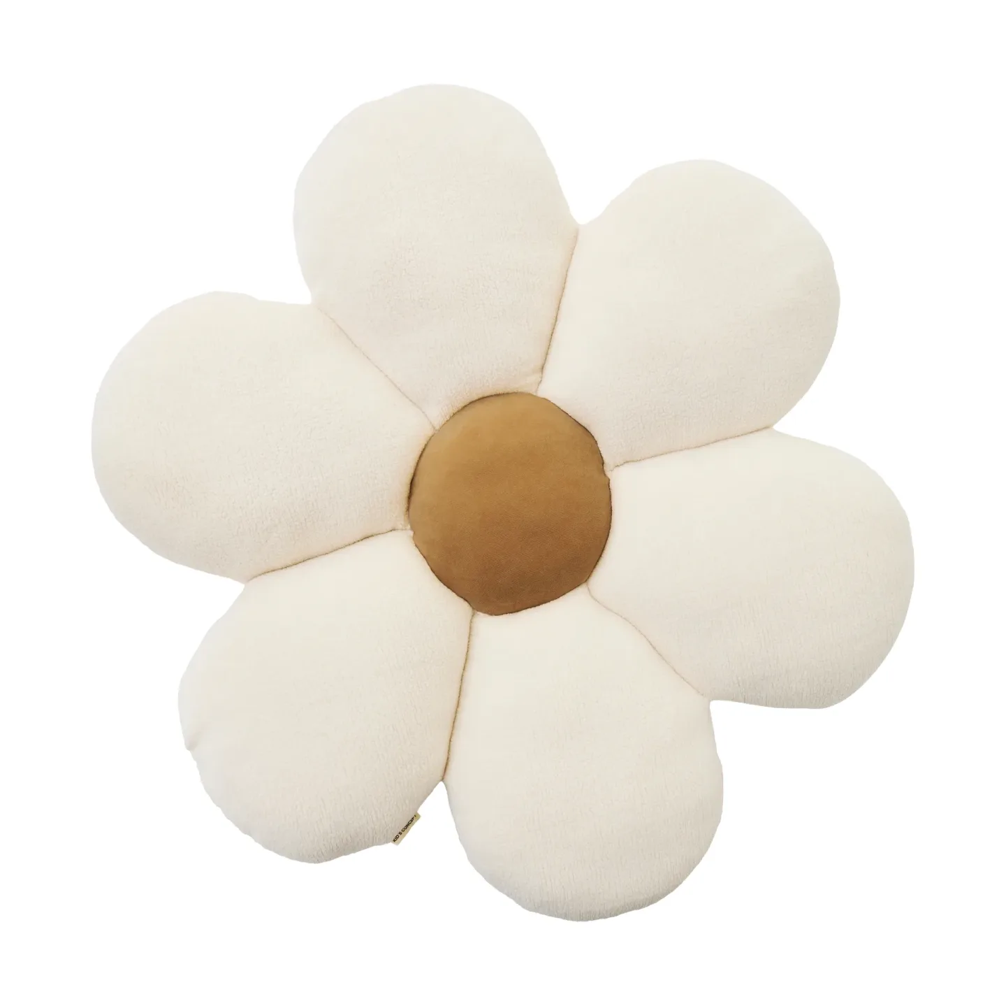 Kid's Concept Blomma Bodenkissen Naturweiß, Ø100×15 cm