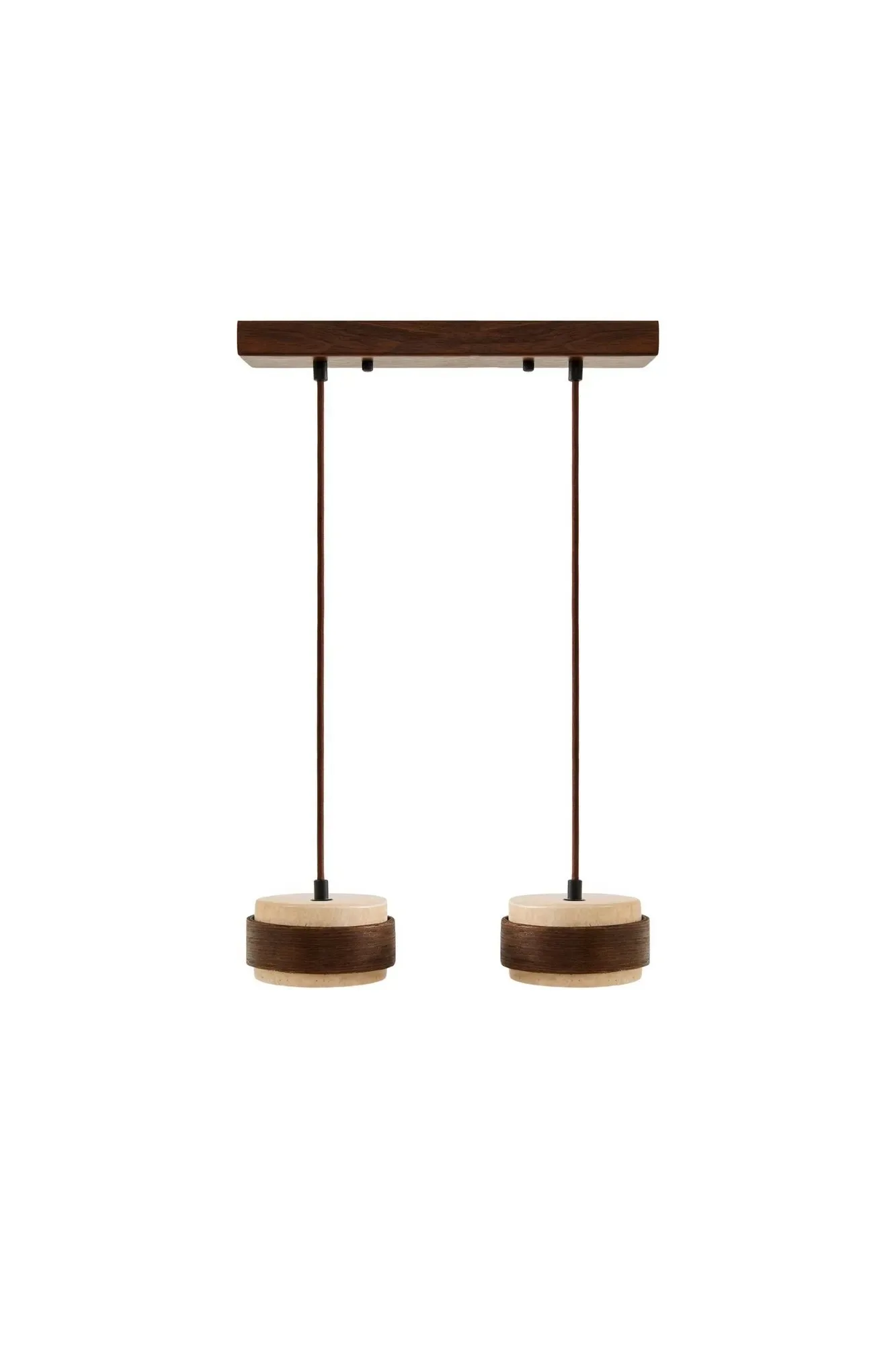 Loloura Pendellampa - Beige Valnöt