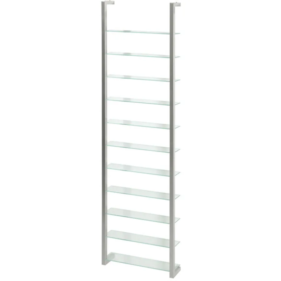 Spinder Design Wandregal Hesta nickel Stahl/Glas B 46 T 13 cm