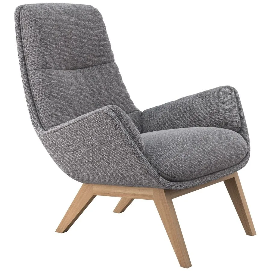 Sessel Halani stahl Stoff/Polyester B 93 T 84 H 95 cm