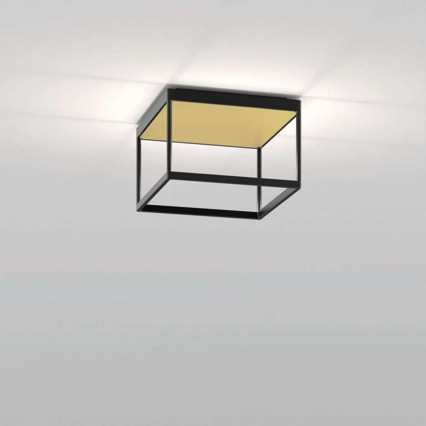 Reflex 2 LED-taklampa, svart/guld - Serien Lighting - Vardagsrum - Aluminium