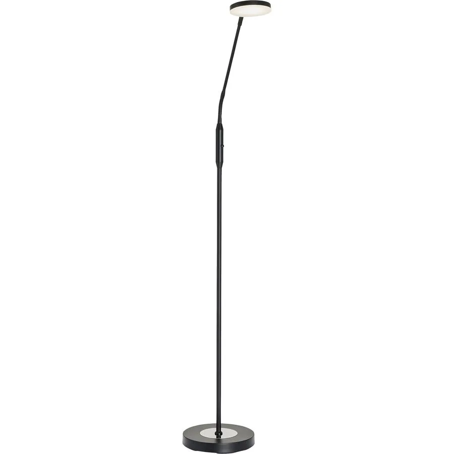 Leselampe Mariola Schwarz Metall 23 cm 138 cm - LED - Lichtfarbe: Extra warmweiss - Helles Neutralweiss - LED Energiesparlampen