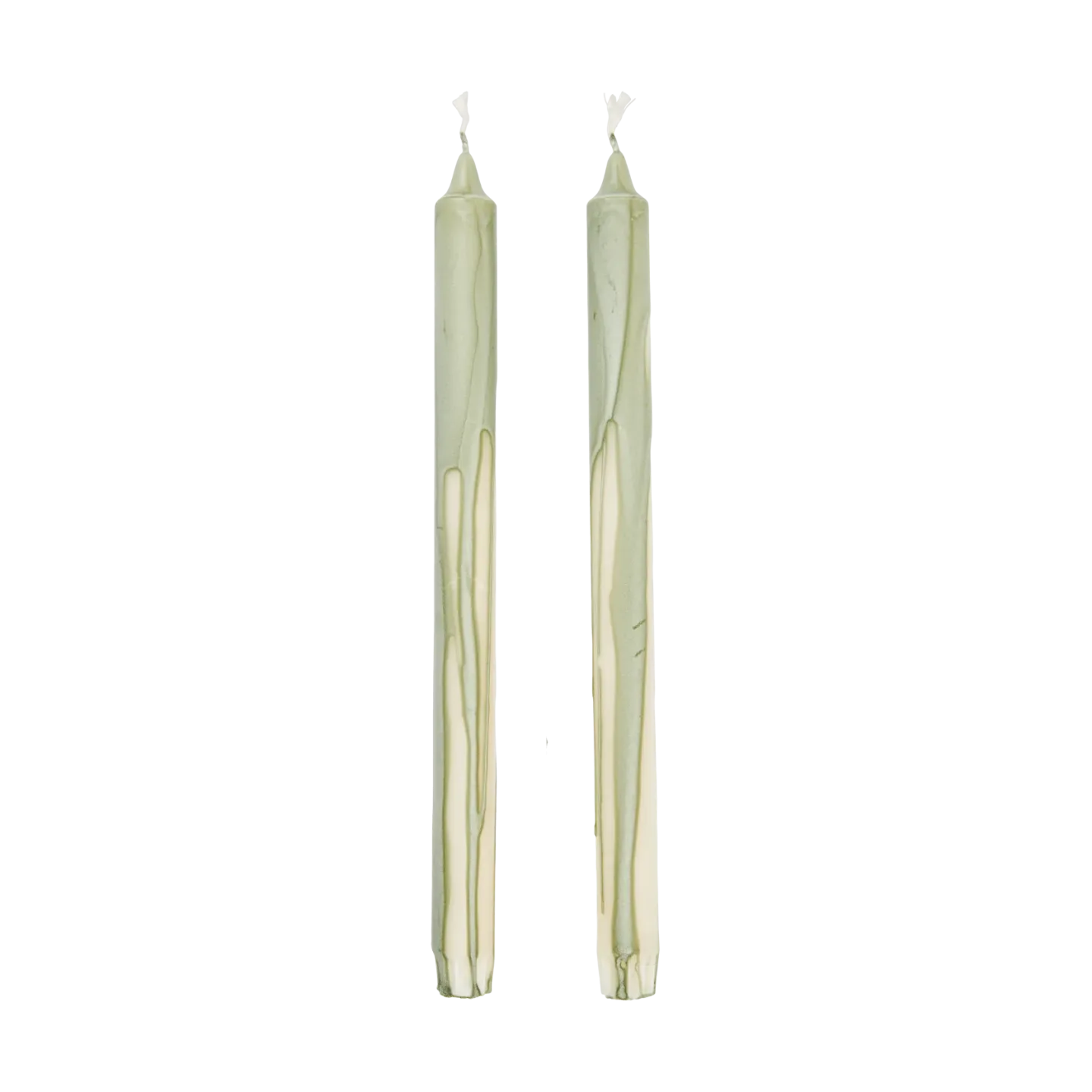 Ferm Living Dryp stearinljus 2-pack Tea Green