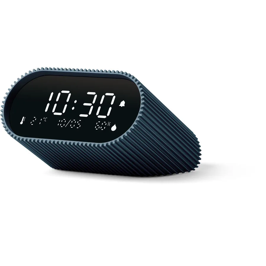 Lexon Wecker Ray Ocean Blue Aluminium B 9 cm