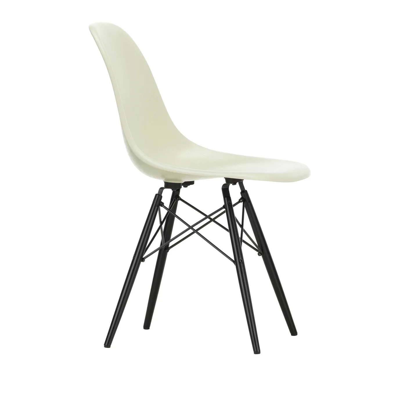 Vitra - Eames Fiberglass Chair DSW - 09 Classic Red - Ash Honey Tone - Matstolar - Charles & Ray Eames - Röd - Metall/Trä/Syntetiskt