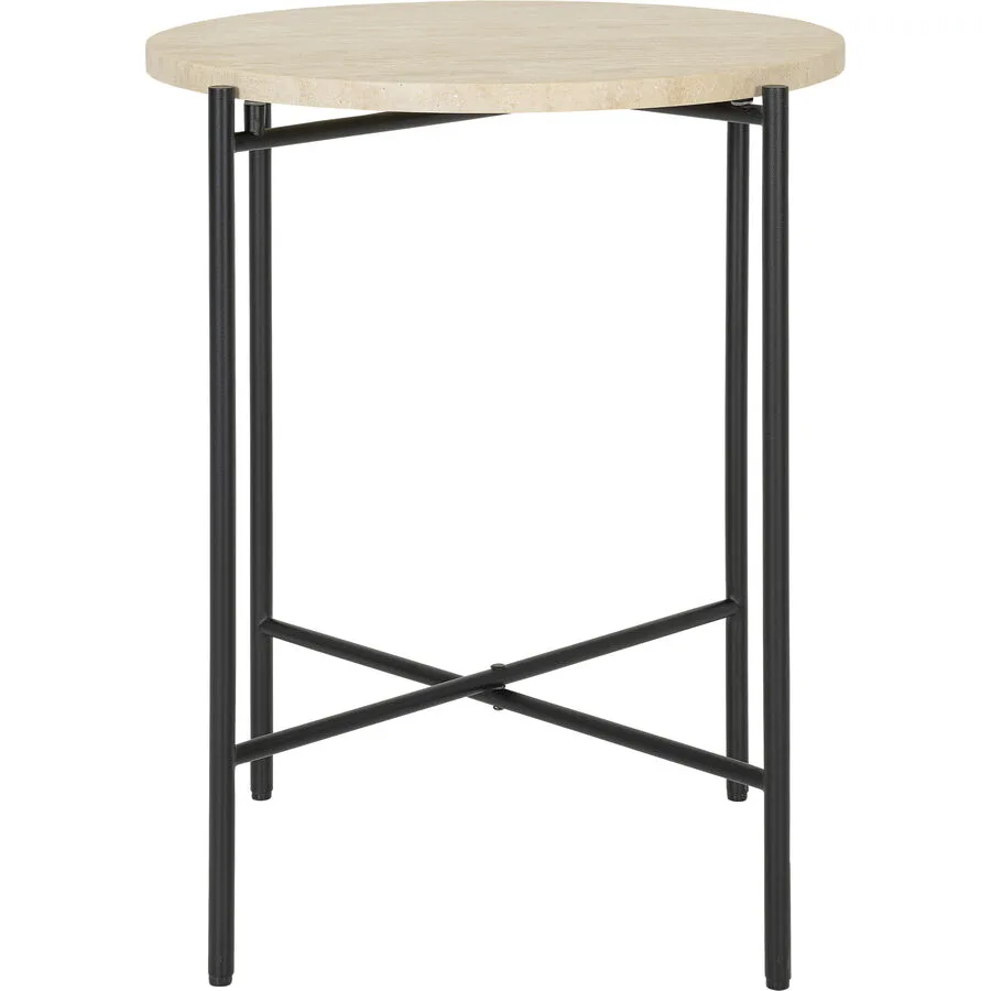 Beistelltisch Kim Beige Stein 40 cm