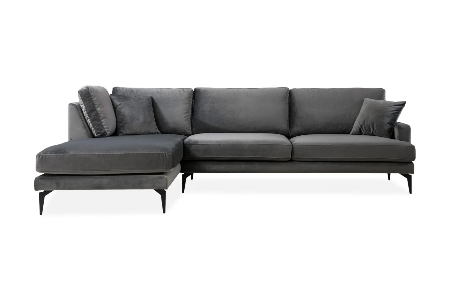 Ostberg Hörnsoffa med Divan Vänster - Svart