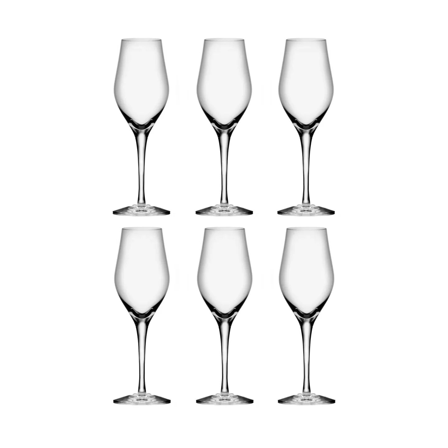 Orrefors Sense Champagnerglas 25,5 cl 6er Pack Klar