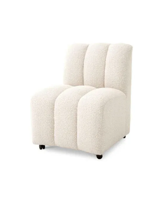 Kelly spisebordsstol bouclé cream