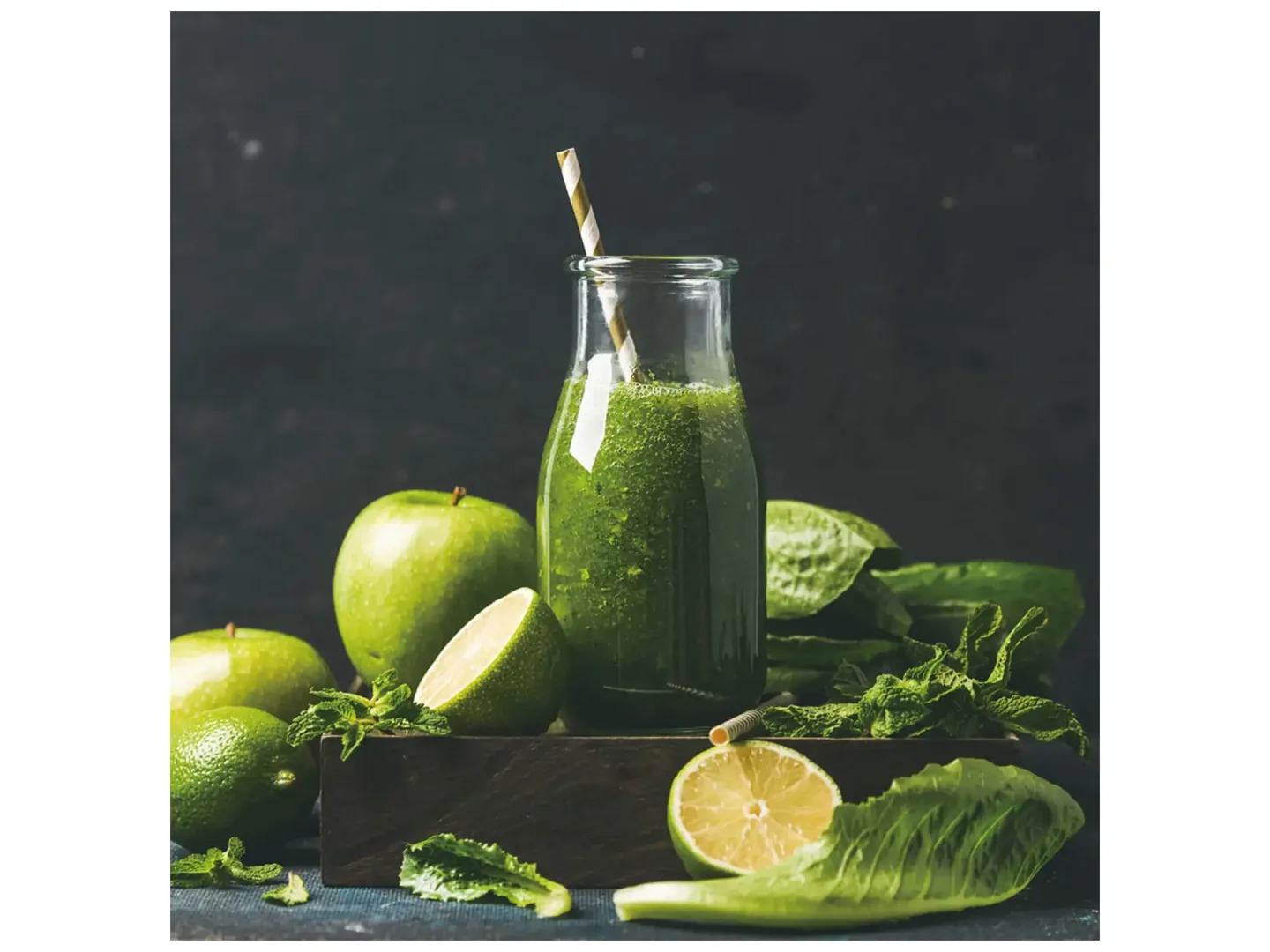 image LAND Digitaldruck auf Glas Grüner Smoothie | Schubiger Möbel