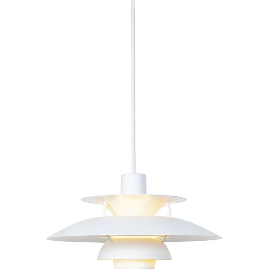 Louis poulsen Pendellampe PH 5 Mini Weiss Aluminium 16.3 cm