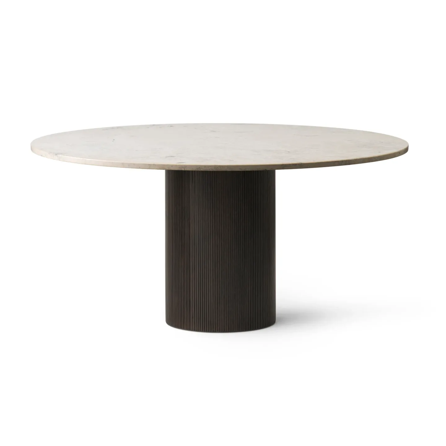 Vipp Vipp495 Cabin matbord Ø150 cm Light Jura marble-dark oak