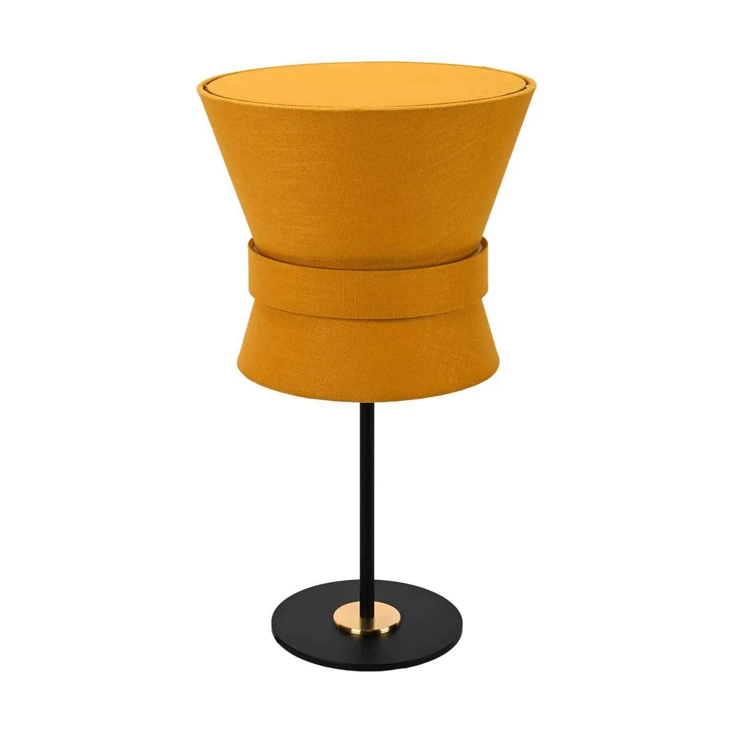 Örsjö Belysning Bow Tischleuchte Schwarz-yellow ochre, small 50 cm