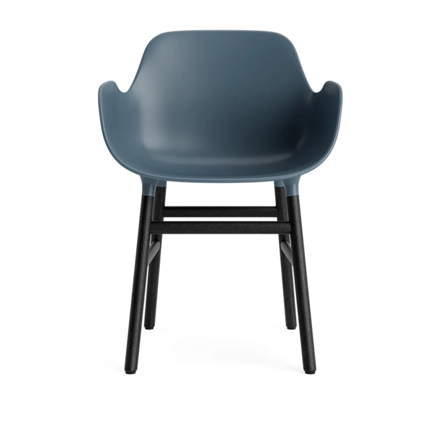 Normann Copenhagen - Form Armchair Black Oak Blue - Matstolar - Simon Legald - Blå - Trä/Plast