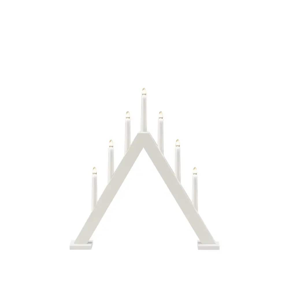 Konstsmide - Elljusstake 7ljus - Adventsljusstake - Vit