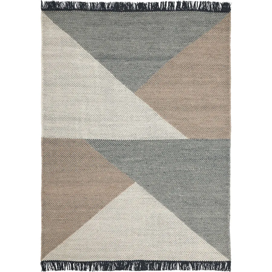 Teppich Skuld Grau Wolle 200 cm 300 cm