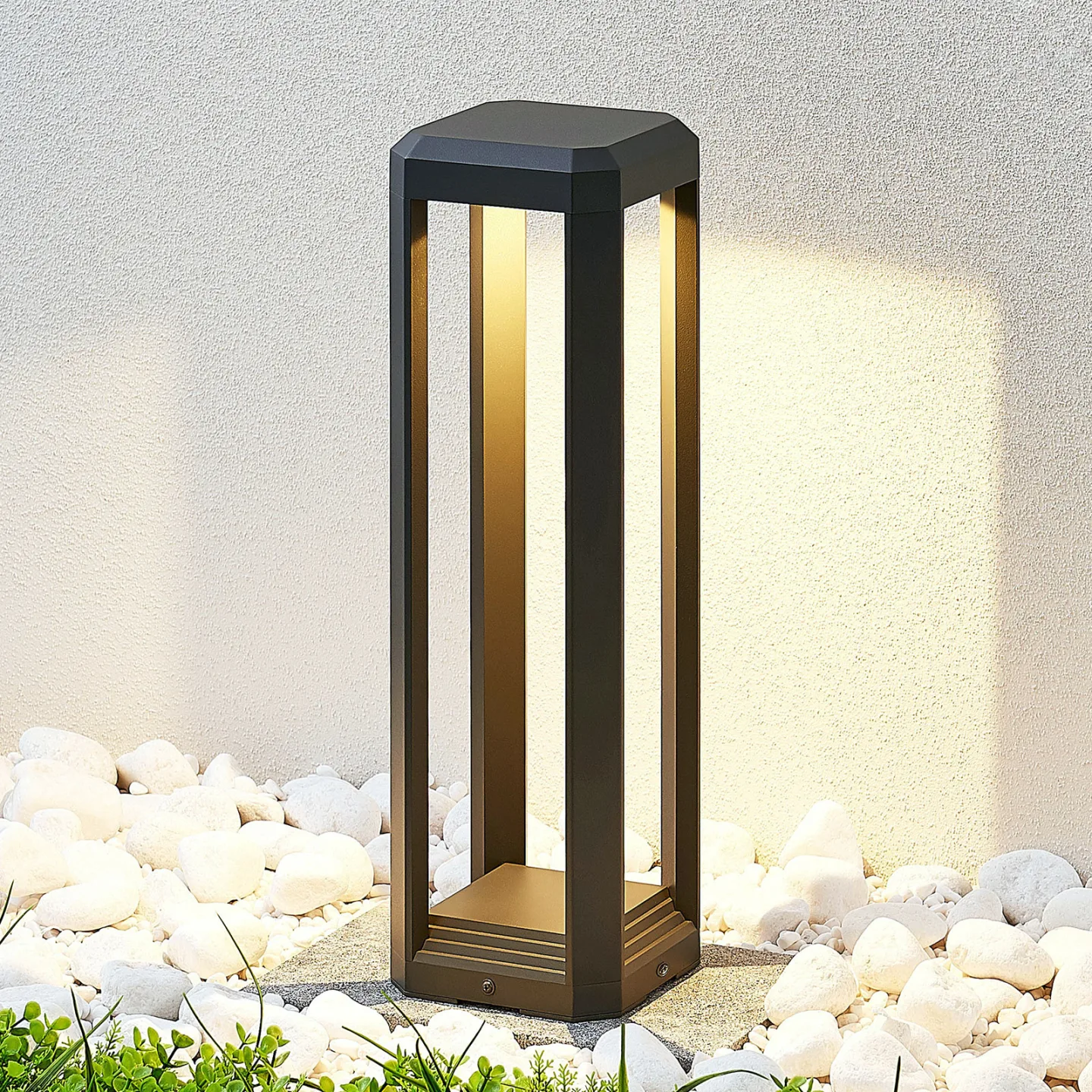 Fery Außen Gartenleuchte H50 Anthracite - Lucande - Terrasse - Modern - Metall - Einflammig