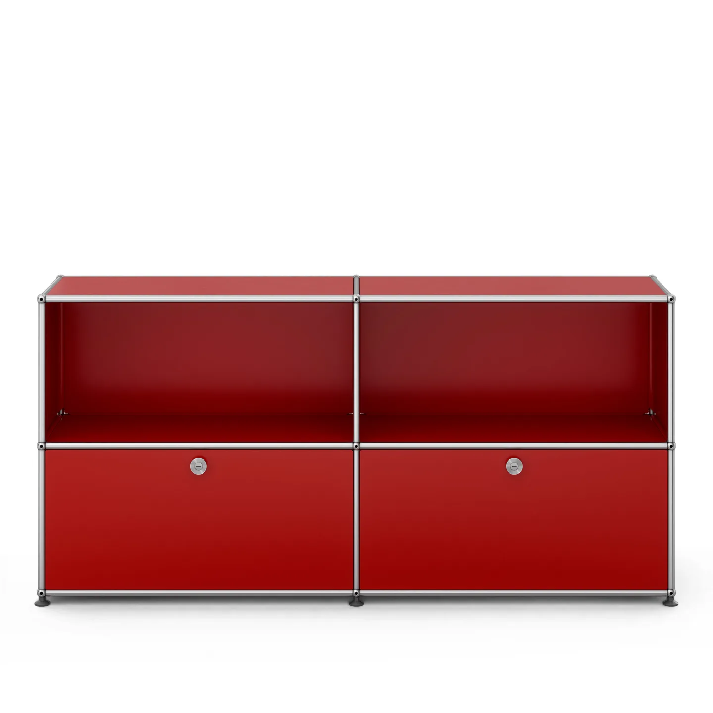 USM - USM Haller Sideboard C2 USM Ruby Red - Skänkar och sideboards - Fritz Haller & Paul Schärer - Röd - Metall